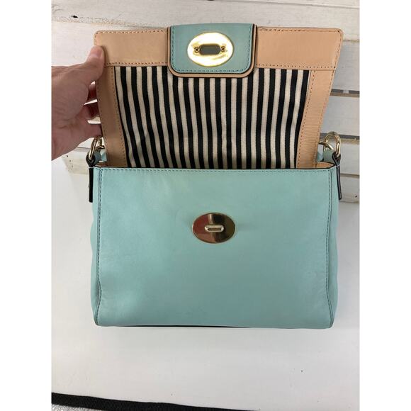 KATE SPADE SMALL LIGHT BLUE SMOOTH LEATHER CROSSBODY BAG - Picture 9 of 16